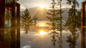 Private Hot Springs with Infinity Pool Near Halcyon BC | Private Hot Springs